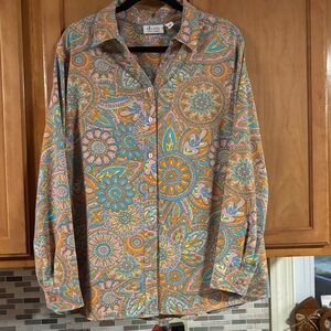 D. Celli Women's Paisley Button Down Shirt - Multicolor